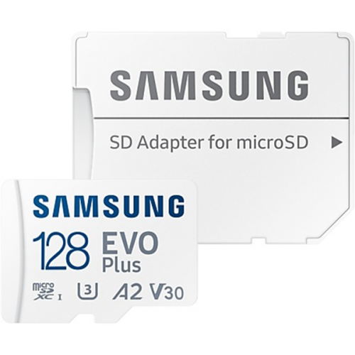 Card de Memorie EVO Plus 2024 128GB SDXC UHS-I White + Adaptor SD