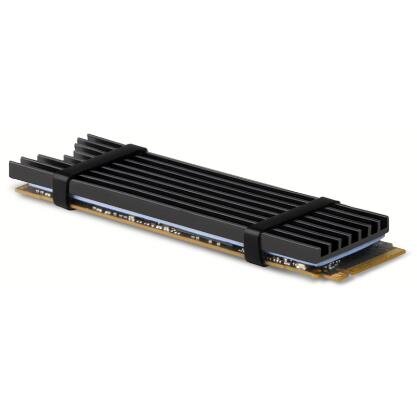 Cooler Pasiv CLR-M2L3 pentru M.2 SSD Suport SSD 80MM Aluminiu Paduri Termice Silicon Incluse Inaltime 3MM