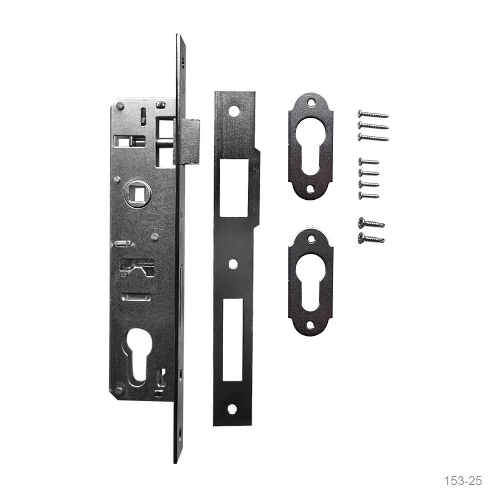 Broasca ingropata Kale, profil ingust, otel cromat, reversibila, placa frontala 23 mm, interax 30 mm, 153 x 85 mm