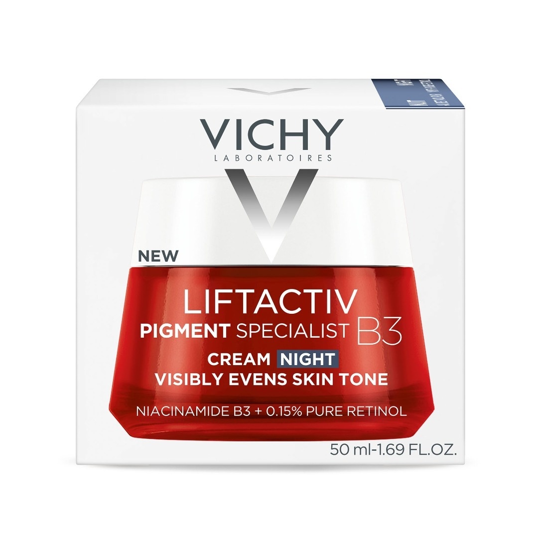 Crema de noapte antirid, antipete pigmentare cu retinol pur si niacinamida Liftactiv B3 Vichy, 50 ml