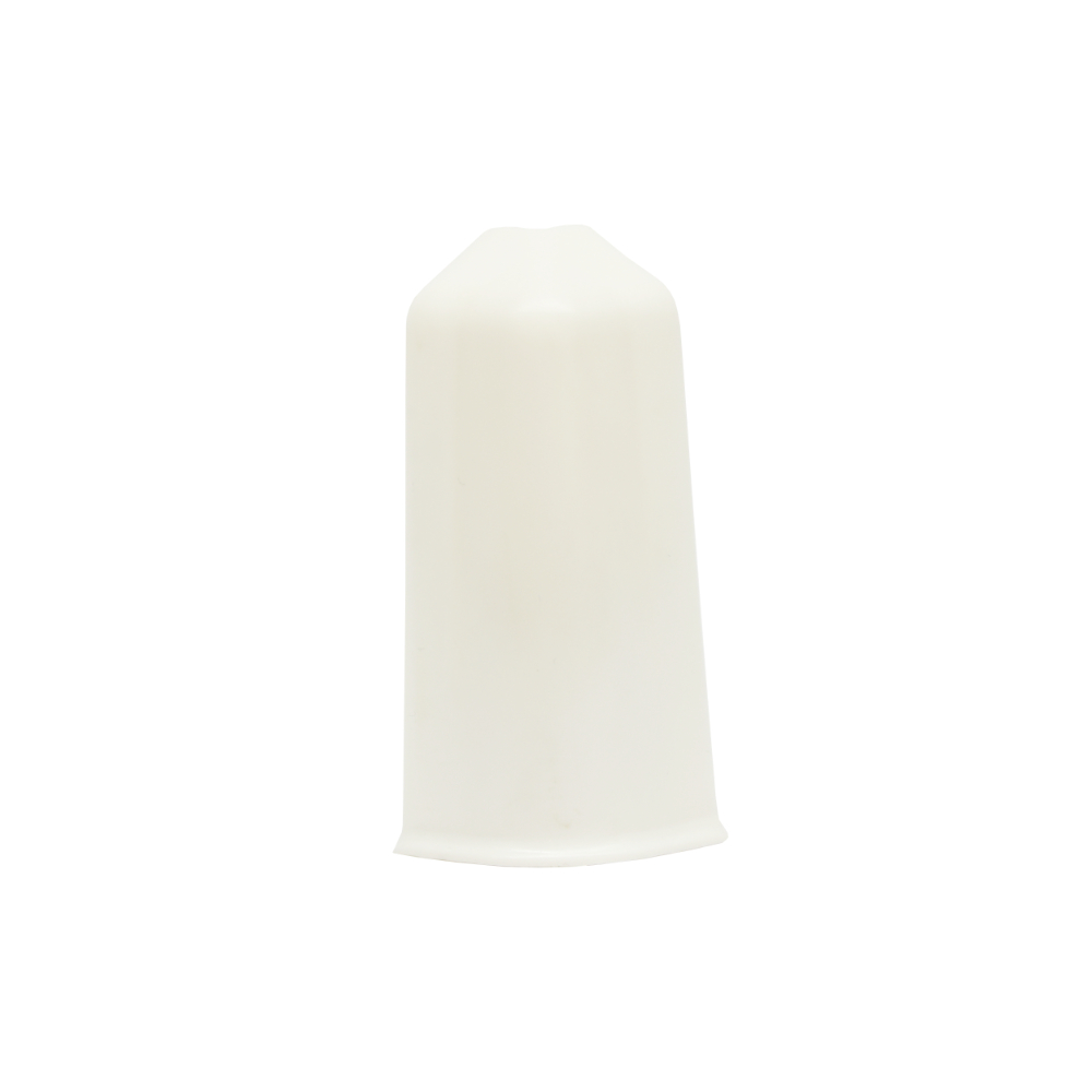 Set colt exterior plinta parchet, stejar alb, PVC, 80 x 22 mm, 2 bucati/set