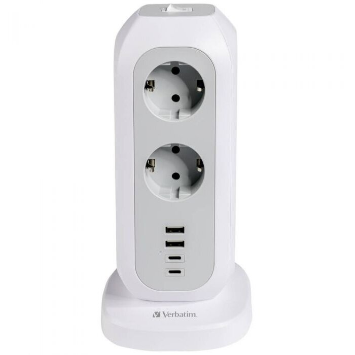 Turn Alimentare Cu Priza Multipla Eupt-01 2 x USB-C 2 x USB-A Alb