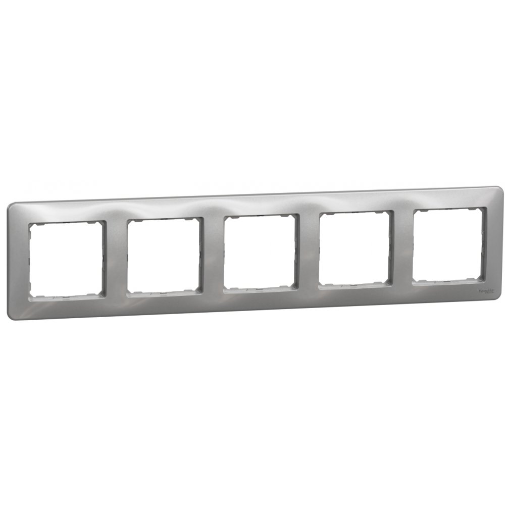Rama 5 posturi, Schneider, SDD313805, Sedna Design, aluminiu