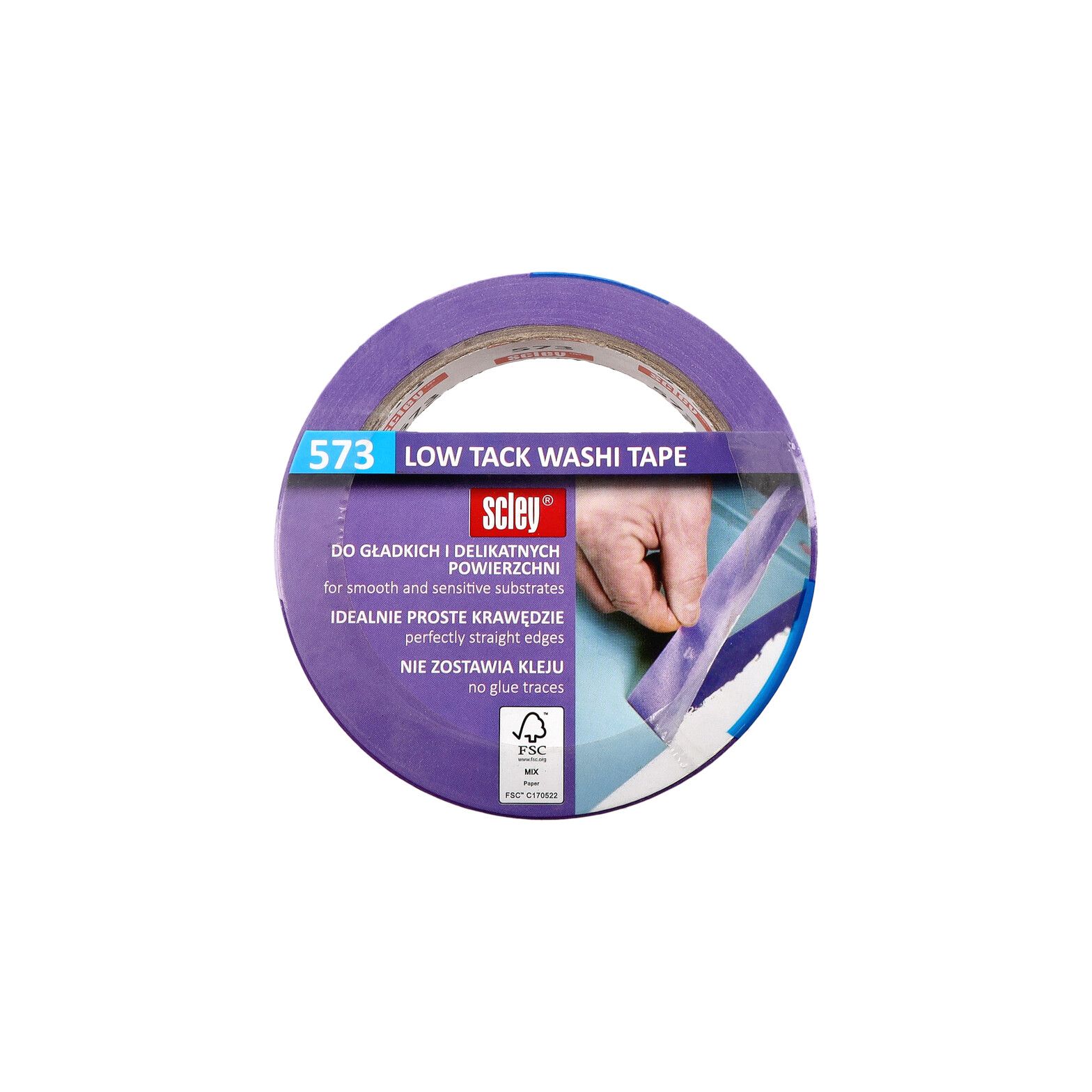 Banda mascare Hardex Scley 573, mov, 25 mm x 33 m