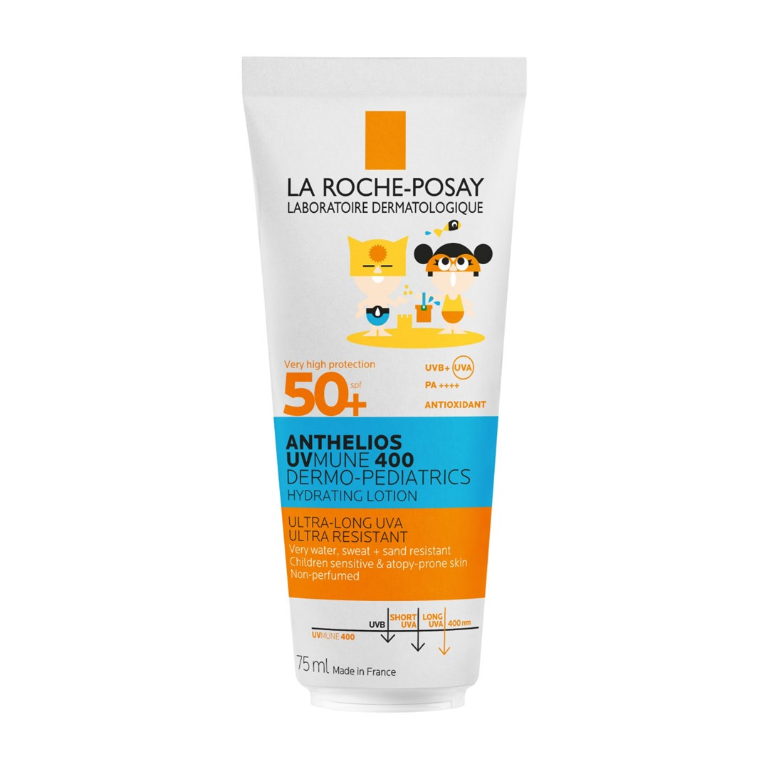Lotiune Hidratanta cu protectie solara pentru copii, fata si corp SPF 50+ Eco-Tube La Roche Posay ANTHELIOS UVMUNE400 Dermo-Pediatrics, (Gramaj: 75 ml)