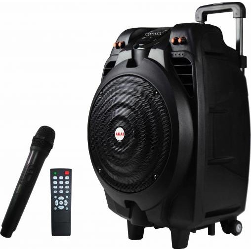 Boxa portabila activa Bluetooth AKAI SS023A-X10, microfon inclus, 50 W