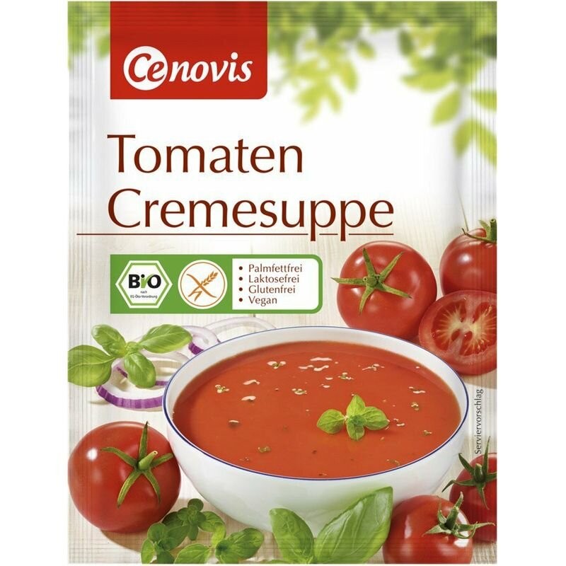 Supa crema bio de rosii, 63g fara gluten,cenovis