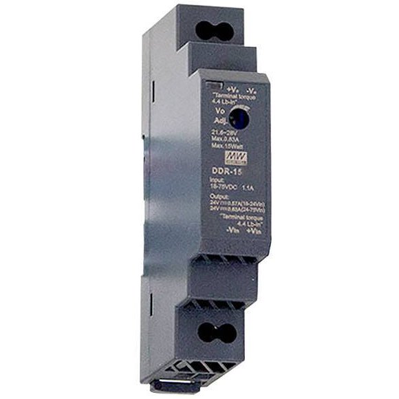 Convertor 15W, 24V DC, 630 mA MeanWell DDR-15G-24