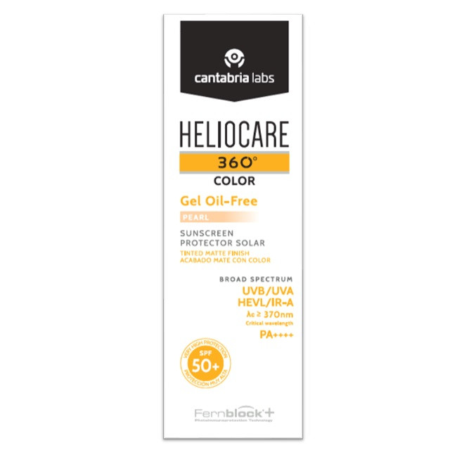 Gel pentru protectie solara cu SPF 50+ Cantabria Labs Heliocare 360 Color, 50 ml (Culoare produse: Pearl)