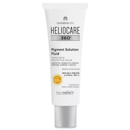 Fluid de protectie solara impotriva hiperpigmentarii Heliocare Pigment Solution SPF50+ Cantabria Labs, 50 ml