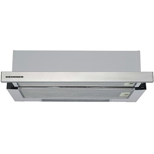 Hota Hota, 60 cm, 440 m³/h, 3 Trepte, Filtru Aluminiu, Iluminare LED, 65 dB, Argintiu