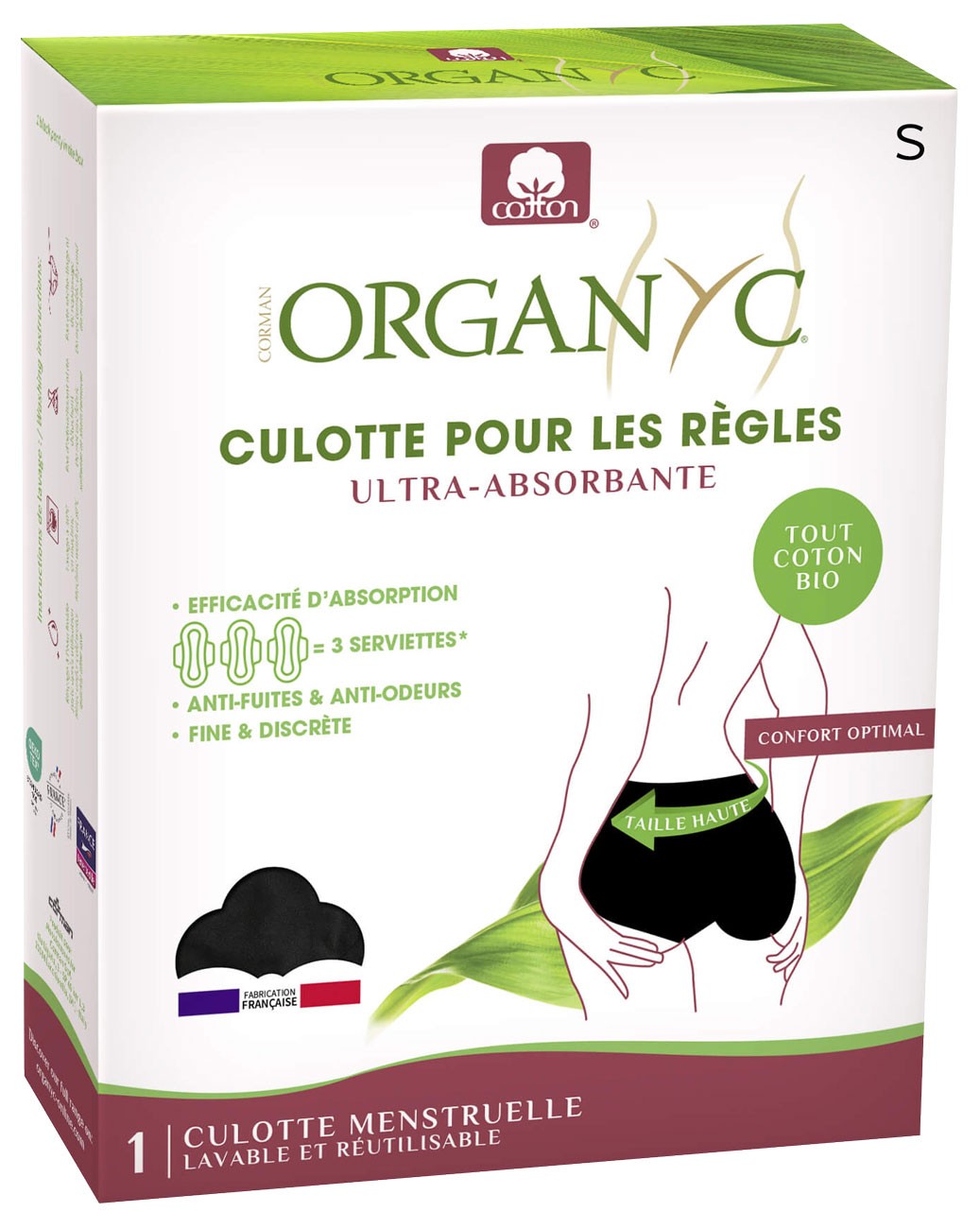 Lenjerie intima pentru perioada menstruala, marimea S, Organyc