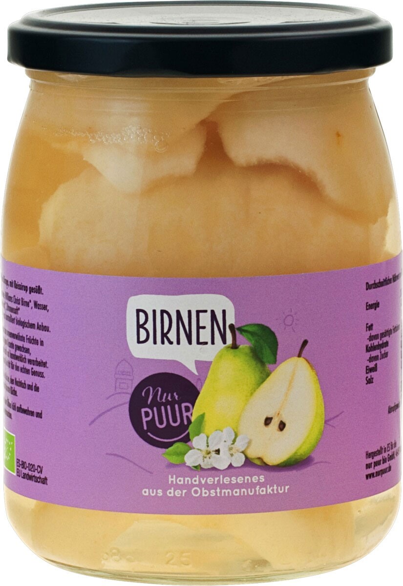 Compot bio de pere 500 g Nur Puur