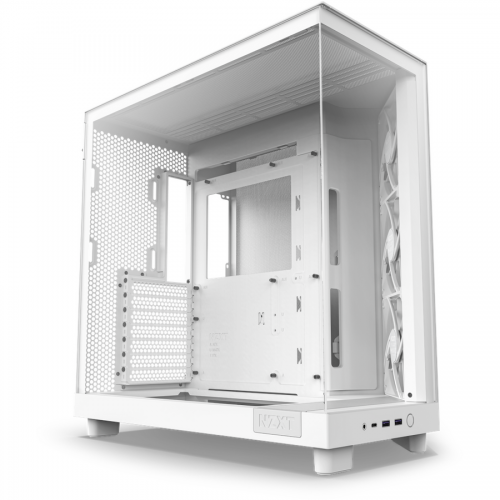 Carcasa H6 Flow Compact Dual-Chamber MiddleTower Fara Sursa Alb