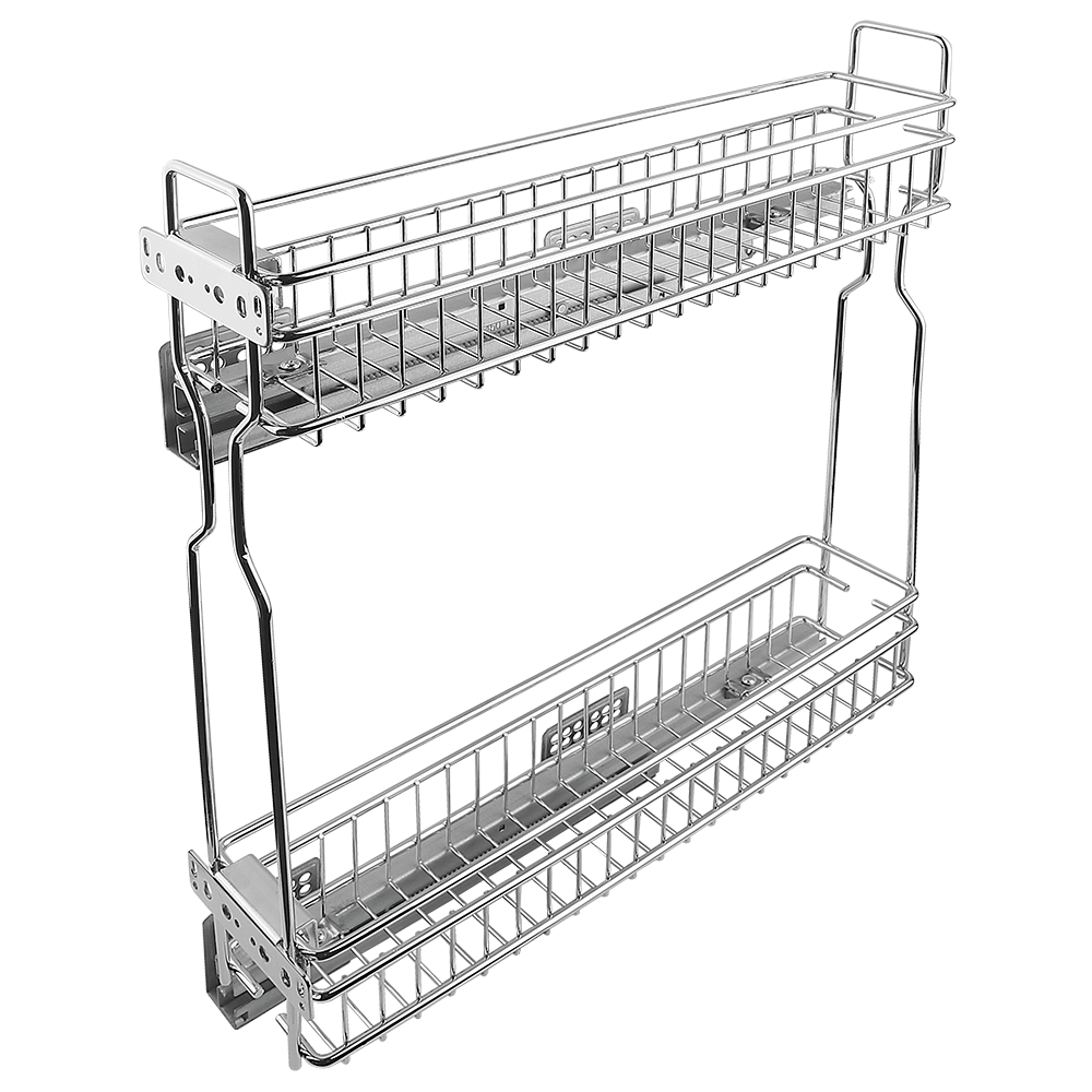 Cos pentru corp bucatarie cu glisare stanga Teko, otel, cromat, 110 mm