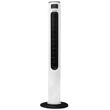 Ventilator Tip Turn Putere 55W 3 Viteze  Temporizator Afisare Temperatura Alb