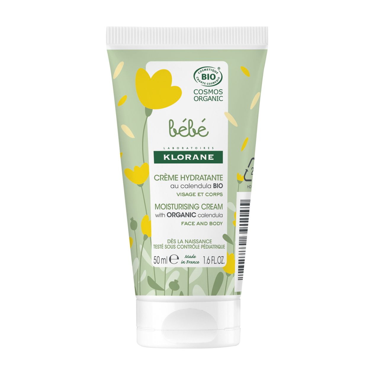 Crema hidratanta bio pentru corp si fata Klorane Bebe, 50 ml