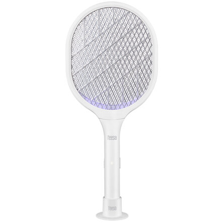 Paleta Electrica Anti-Insecte 2 in 1 Alb