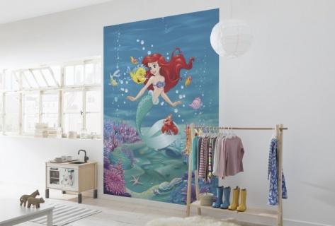Fototapet Komar  model Disney  Ariel Singing  hartie  semilavabil  cod 4-4020  multicolor  184 x 254 cm  4 piese