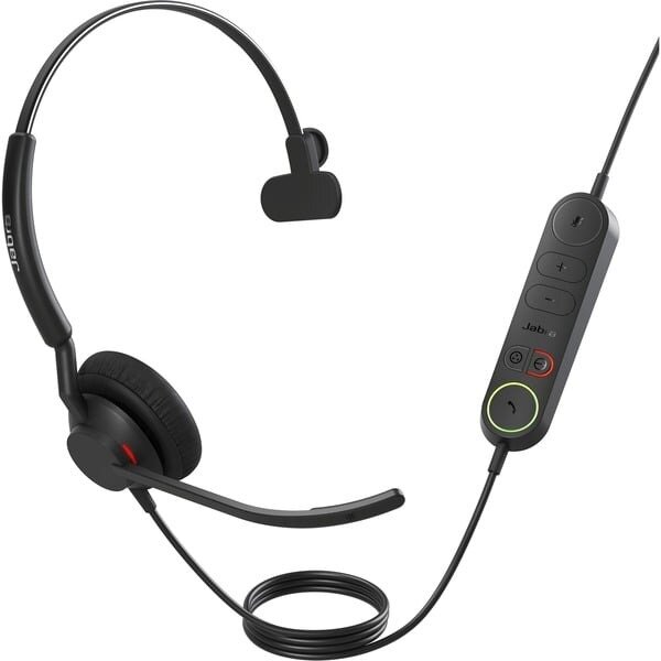 Casti Mono UC USB-A Cablu 1.6m 20kHz 127g Negru