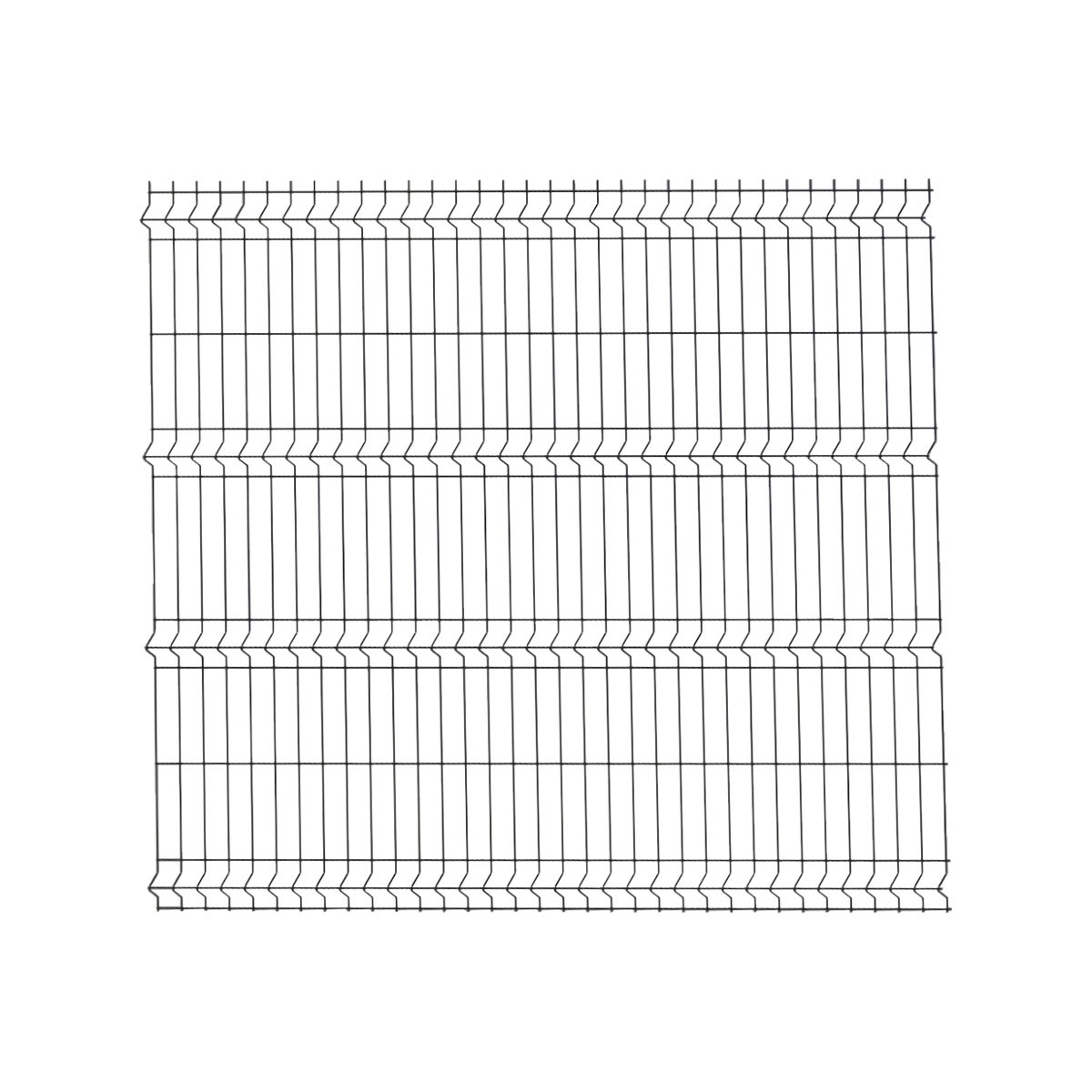 Panou gard bordurat zincat, gri antracit, RAL 7016, 1200 x 2000 mm