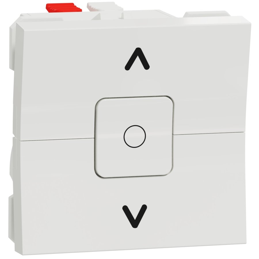 Intrerupator jaluzele 6A 2 module Schneider Noua Unica NU320818, alb