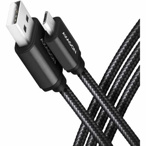 Cablu de Date / Incarcare USB-Micro la USB-A 2.4A 1.5M Negru