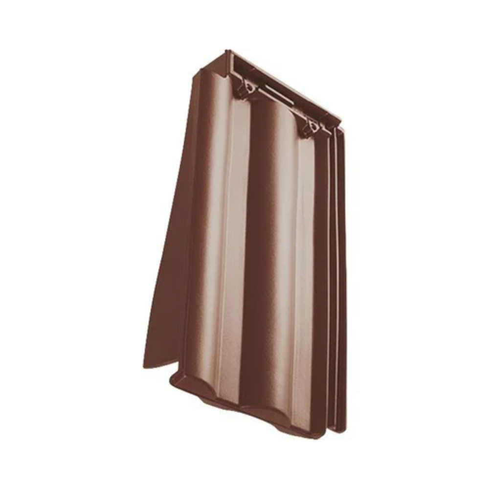 Tigla de margine stanga Tondach Twist, engoba 11 - maro satinat, 30 x 50 cm