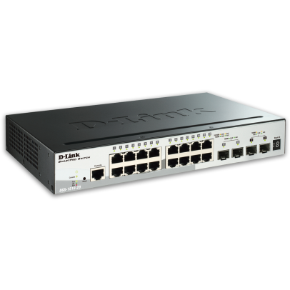 Switch DGS-1510-20, 16 porturi 10/100/1000, 2 porturi SFP, 2 porturi SFP+10G