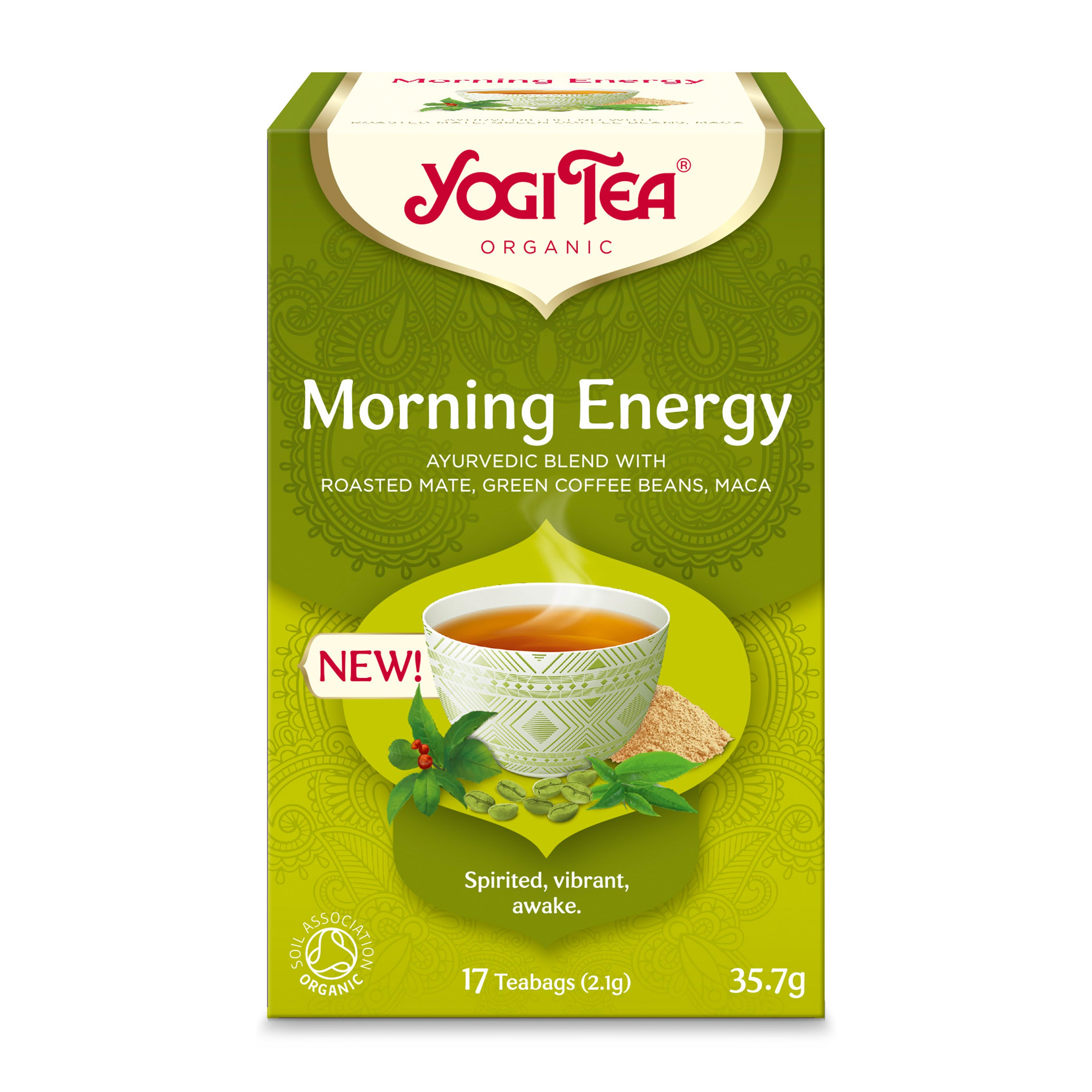 Ceai bio Morning Energy 17 pliculete a 2,1g, 35,7g Yogi Tea