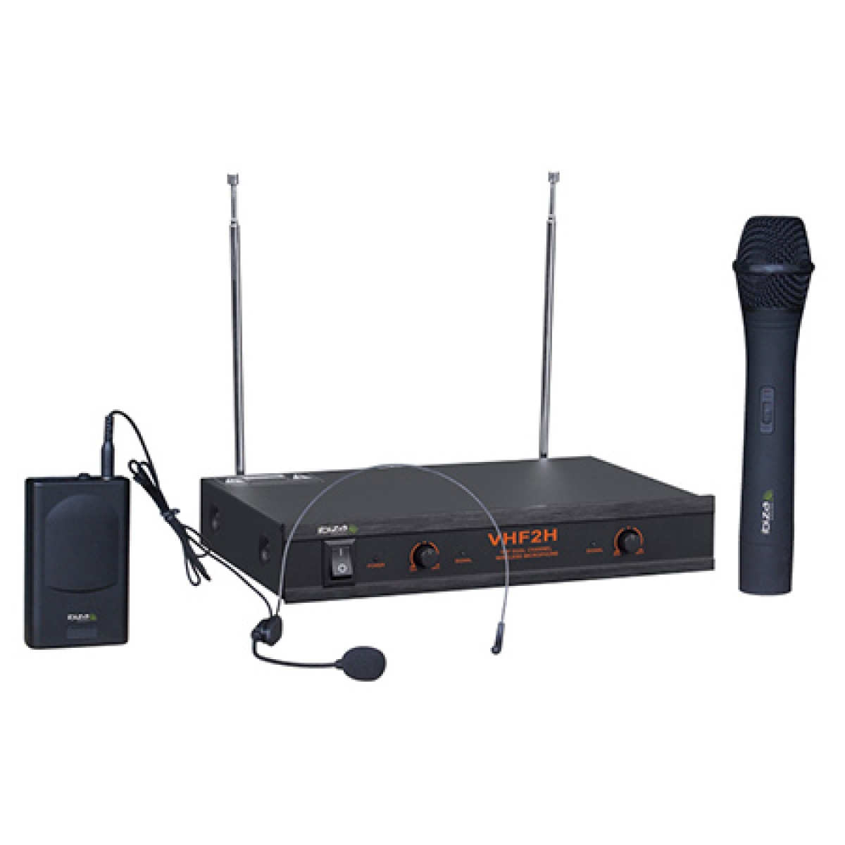 Microfon SET 2 MICROFOANE WIRELESS (MANA + CASCA) IBIZA
