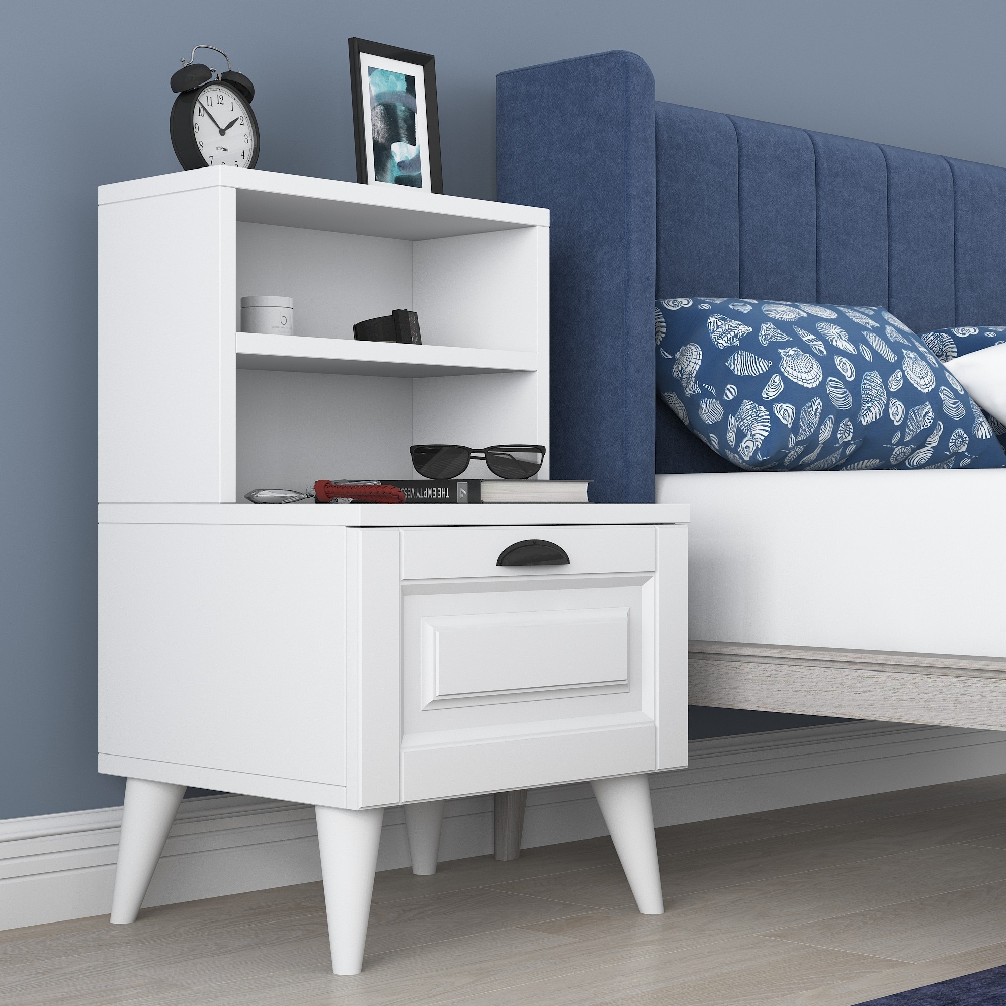 Noptiera cu Etajera BD105 - 2785 Dimensiuni 45 X 74.4 X 40