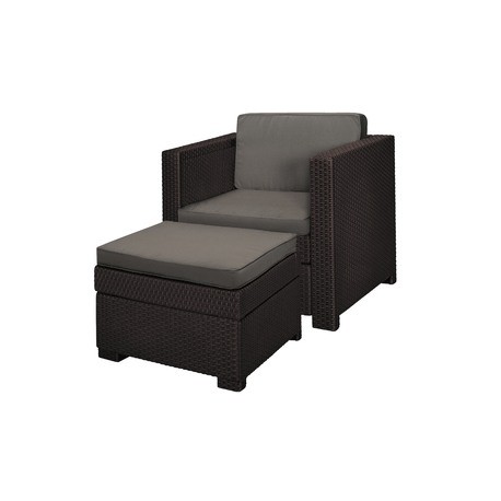 Set scaun si masuta terasa, maro