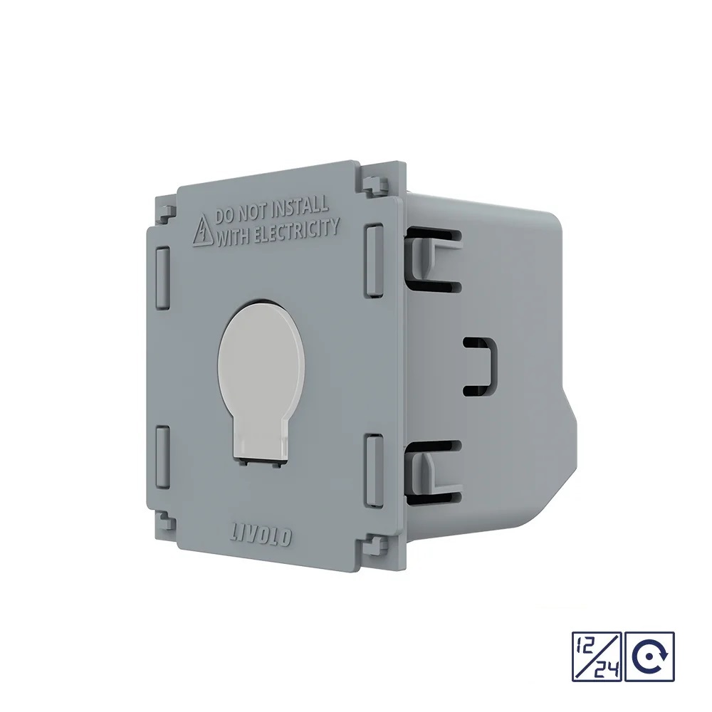 Modul Intrerupator Simplu cu Revenire, Contact Uscat si 12/24V cu Touch LIVOLO – Serie Noua