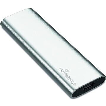 SSD Extern 480GB Portabil USB-C 3.2  10Gbit/s  Argintiu