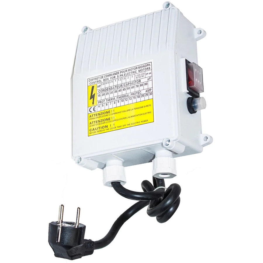 Cutie control pentru pompa 4SKM100 10A 25µF, 0.75kW