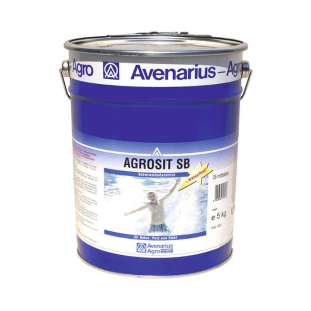 Vopsea pentru piscine Caparol Agrosit SB, exterior, albastru, 5 kg