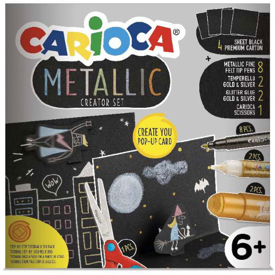 Set Creativ Cu 17 Accesorii Metallic