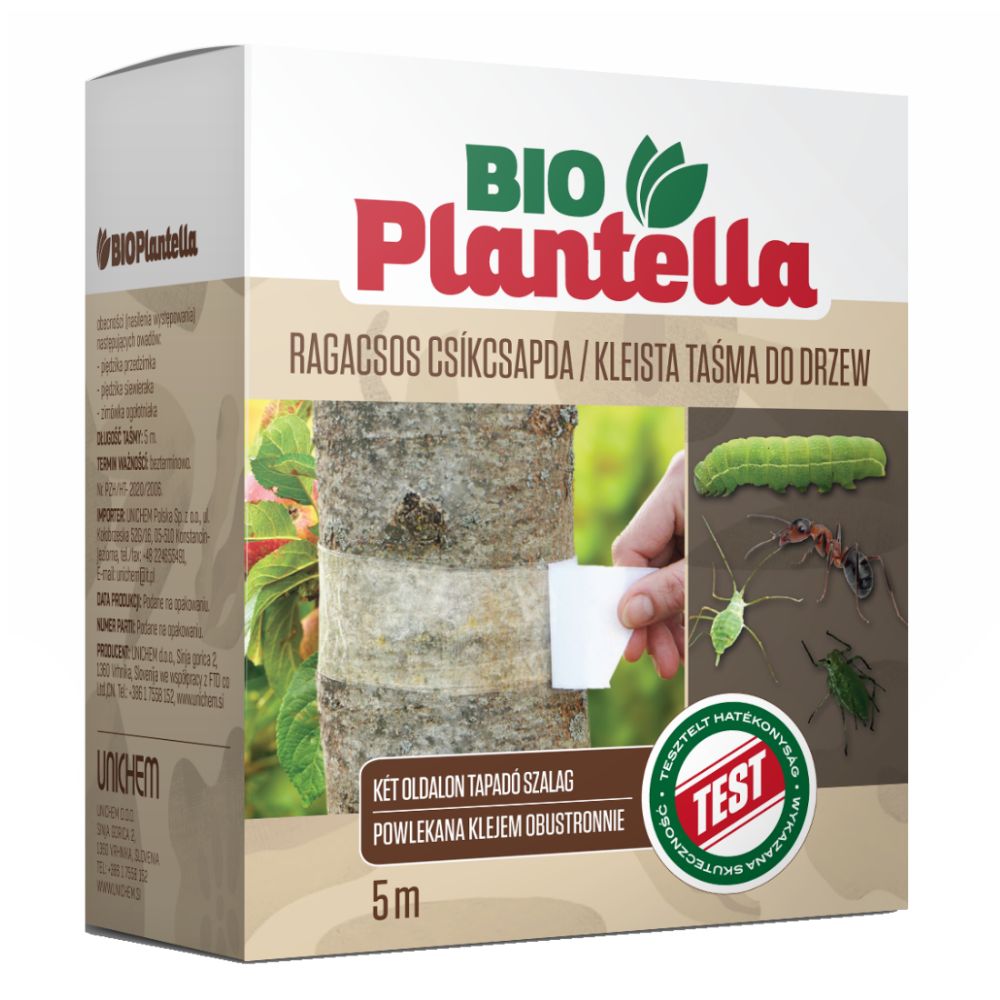 Banda adeziva capcana pentru copaci, Bio Plantella, efect imediat, 5 x 5 m