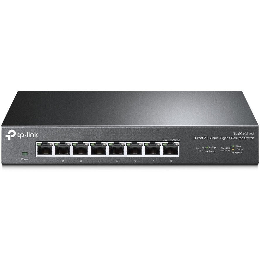 Switch 8 Porturi 2.5 Gigabit Carcasa Metalica TL-SG108-M2 Gri