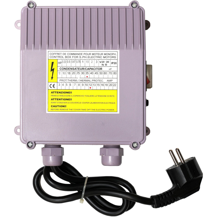 Cutie control pompa 12A, 35uF