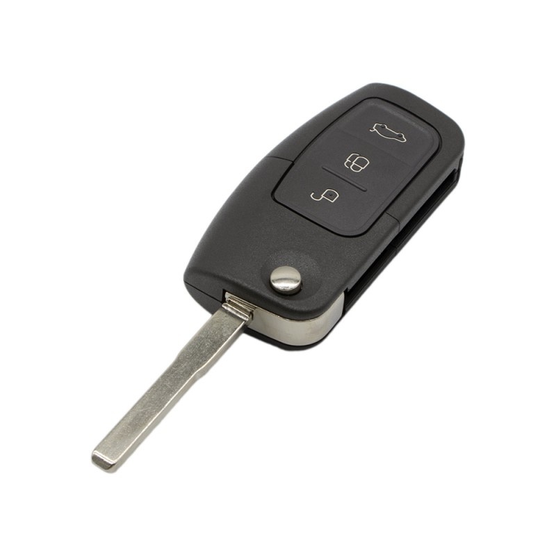 Cheie Auto Completa Techstar® compatibila cu Ford, Focus, Fiesta, Mondeo, 4D63, 433Mhz, 3 Butoane, Inchidere Geamuri