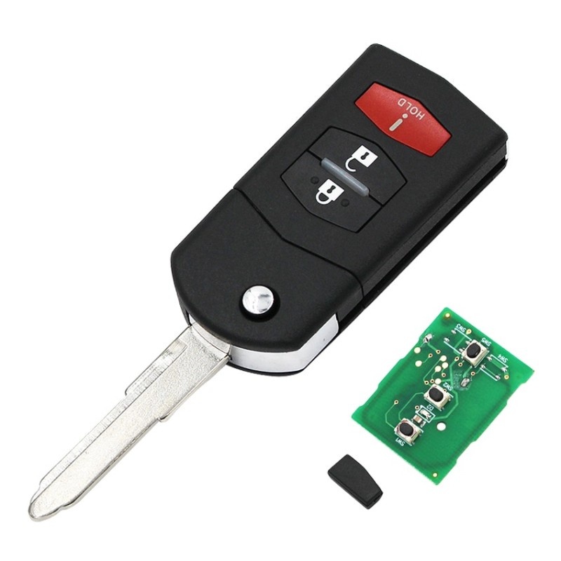 Cheie Auto Completa Techstar® compatibila cu Mazda 6, 5, 3, 2, RX-7, RX-8 313,8Mhz, 4D63. KPU41788, 3 Butoane