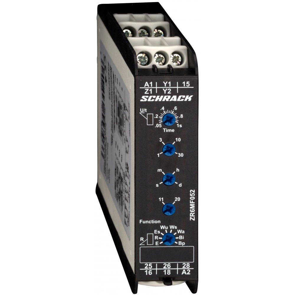Releu de timp cu 16 functii., 2CC, Ualim=24-240VAC/VDC, 8A Schrack ZR6MF052