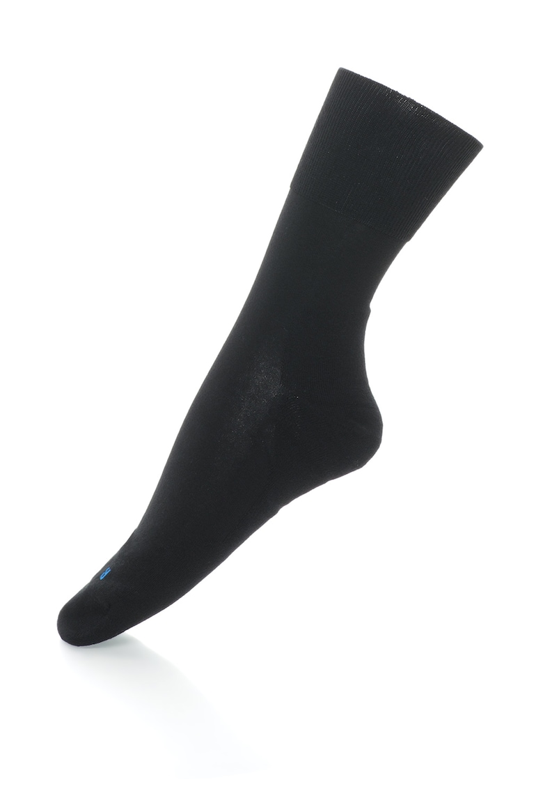 Sosete unisex scurte cu talpa din plus Run - Negru