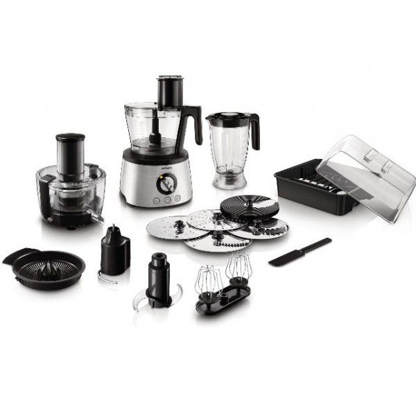 Robot de bucatarie Avance Collection HR7778/00, 1300 W, bol 3.4 l, blender 2.2 l, storcator de fructe si legume, 12 viteze + Pulse, inox