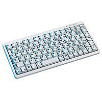 Tastatura Compacta G84-4100 Layout US Interfata USB / PS/2 Gri Deschis