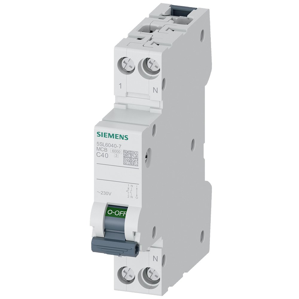 Siguranta automata 1P+N 40A curba C 6kA Siemens 5SL6040-7