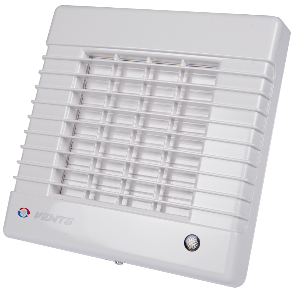 Ventilator baie Vents, intrerupator fir, jaluzele automate, 26 W, alb, diametru 150 mm, 11.4 x 21.2 cm