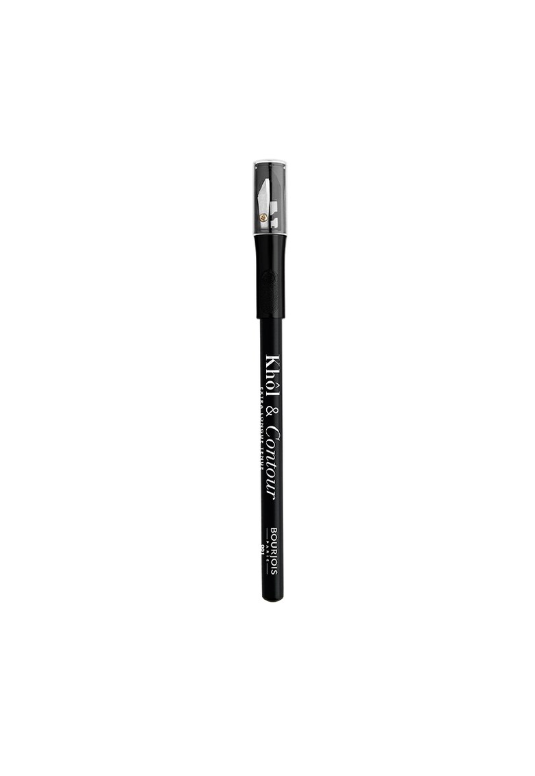 Creion de ochi  Khol&Contour cu ascutitoare 01 Black - 1.14 g